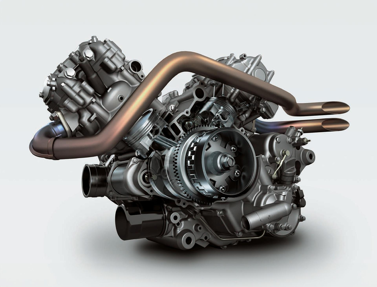 Tehokas 749 cm³ V-Twin-moottori