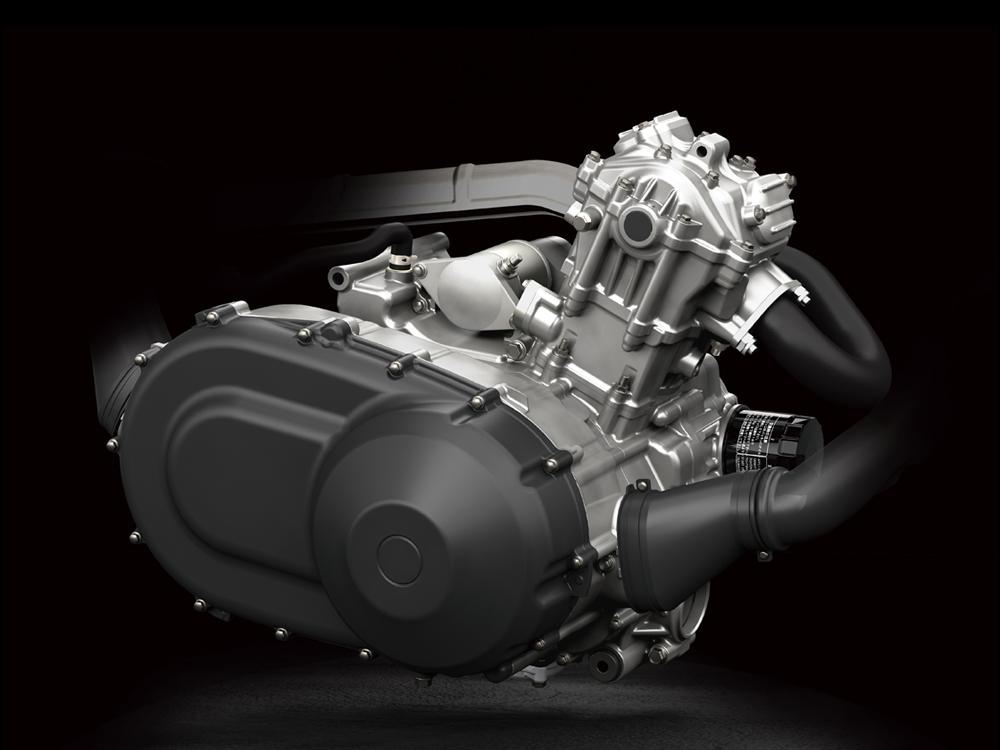 Tehokas ja hallittava 443 cm³ yksisylinterinen moottori