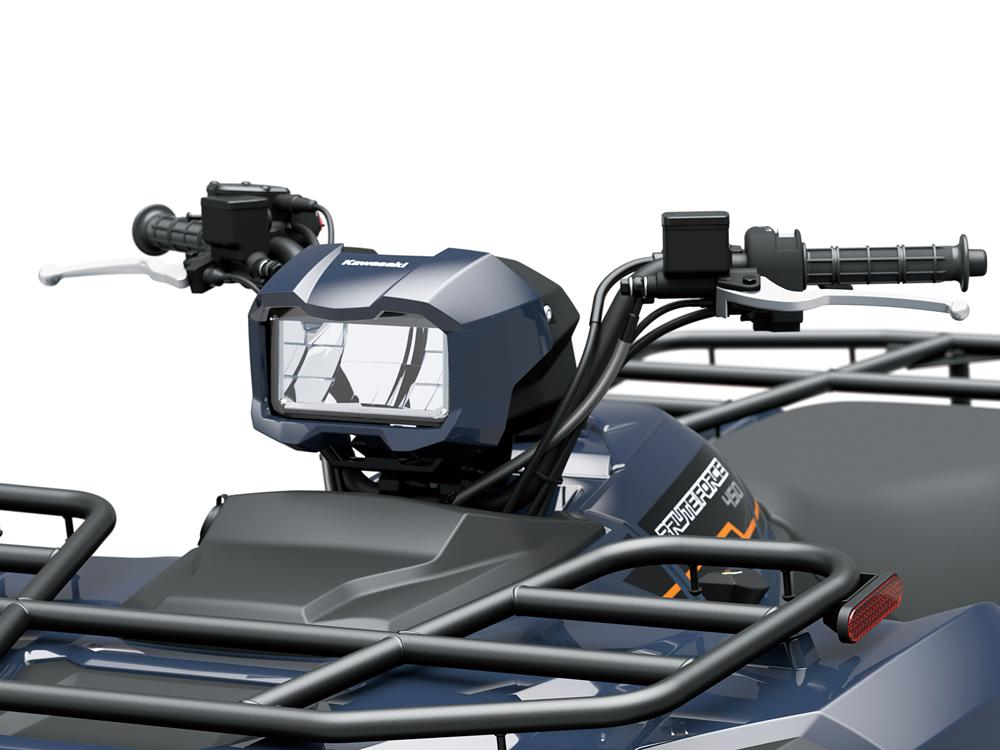 Ohjaustankoon kiinnitetty LED-valo