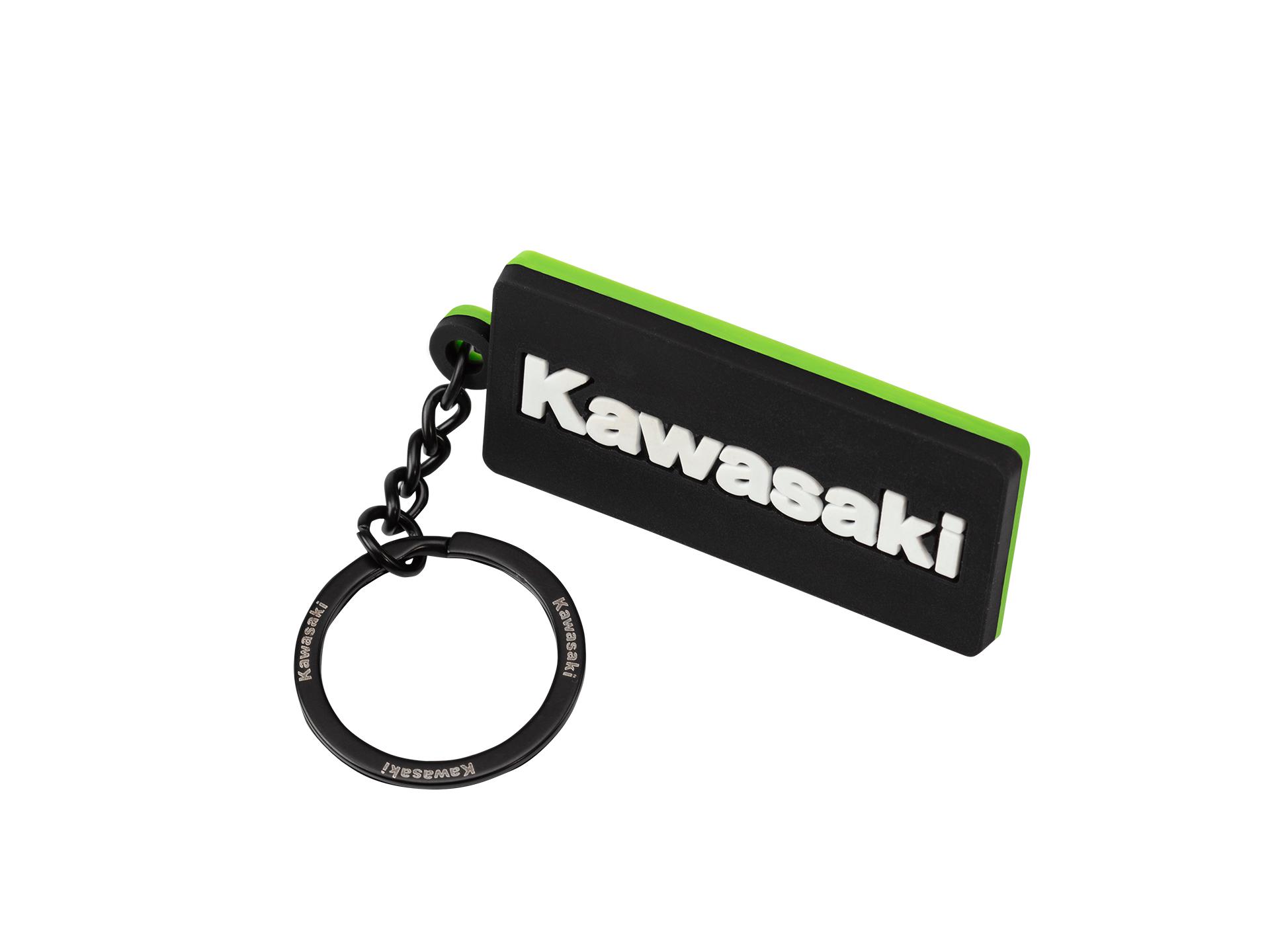 Kawasaki Black/Green Keyring